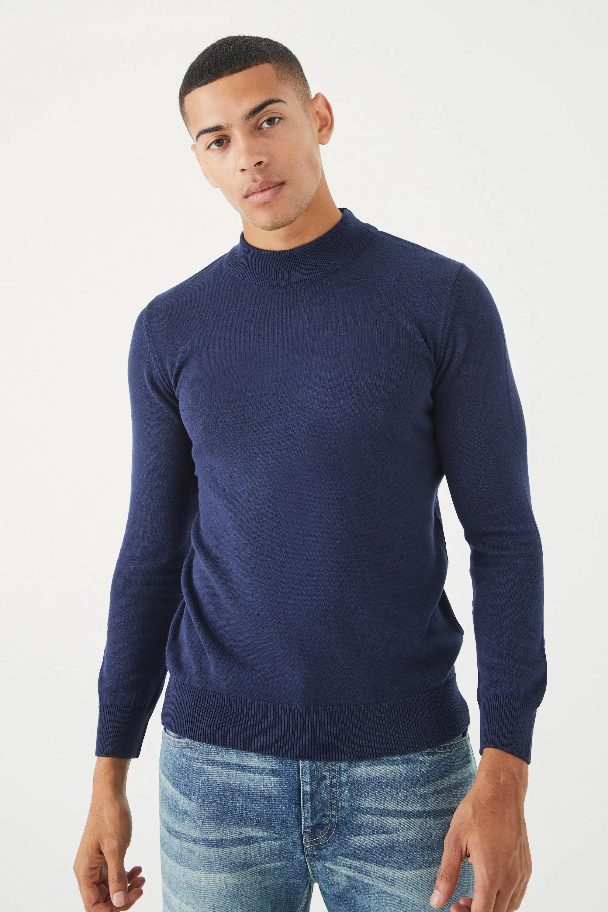 Long Sleeve Extended Neck Sweater