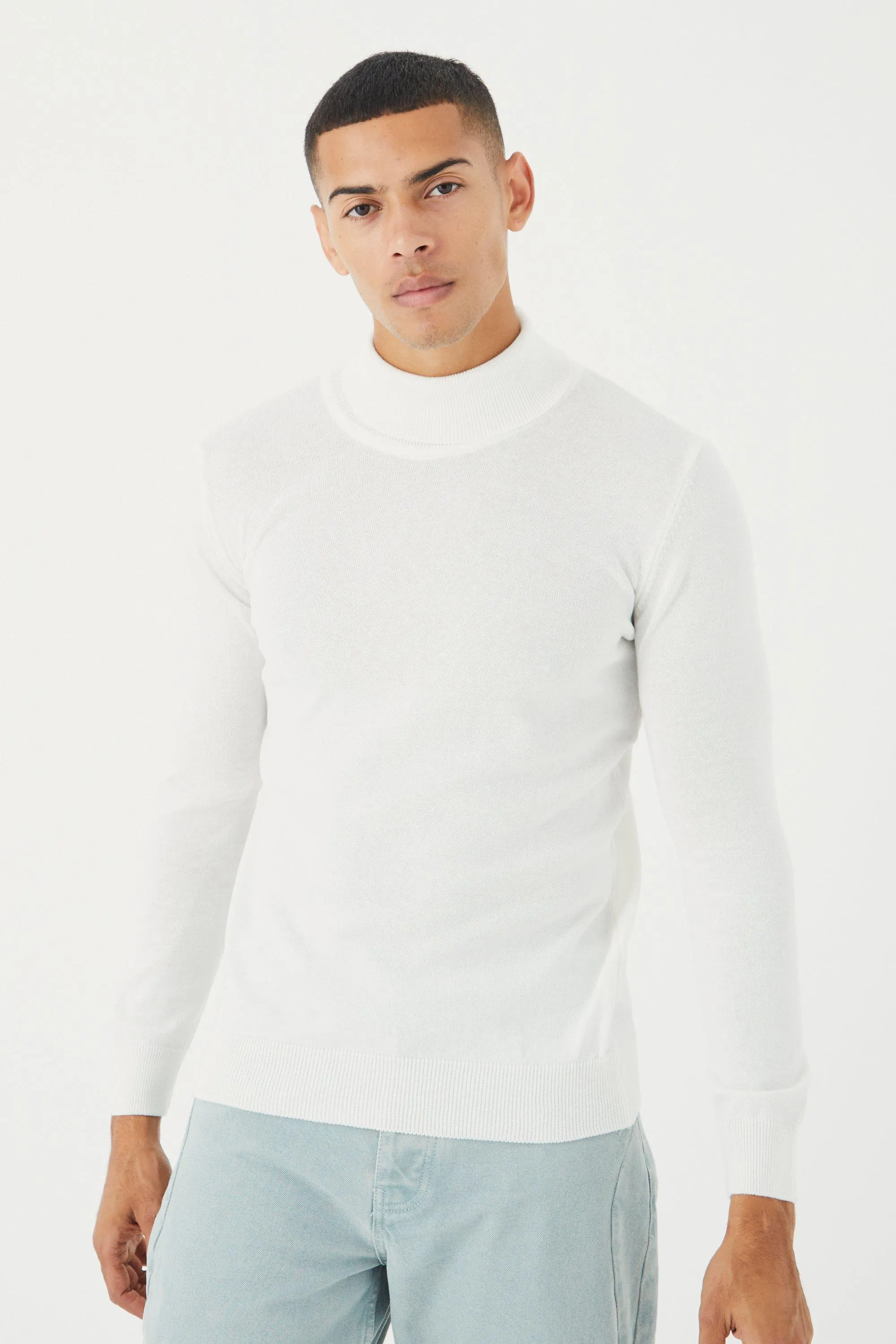 Long Sleeve Turtleneck Knit Sweater