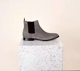 Lori - Men's Chelsea Boot Grey Suede