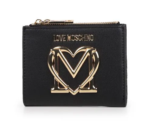 Love Moschino Logo Plaque Bi-Fold Wallet