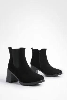 Low Heel Chelsea Boots