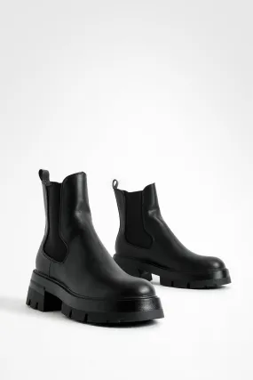 Lug Sole Chunky Chelsea Boots