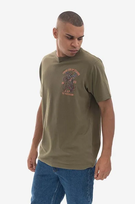 Maharishi cotton t-shirt green color