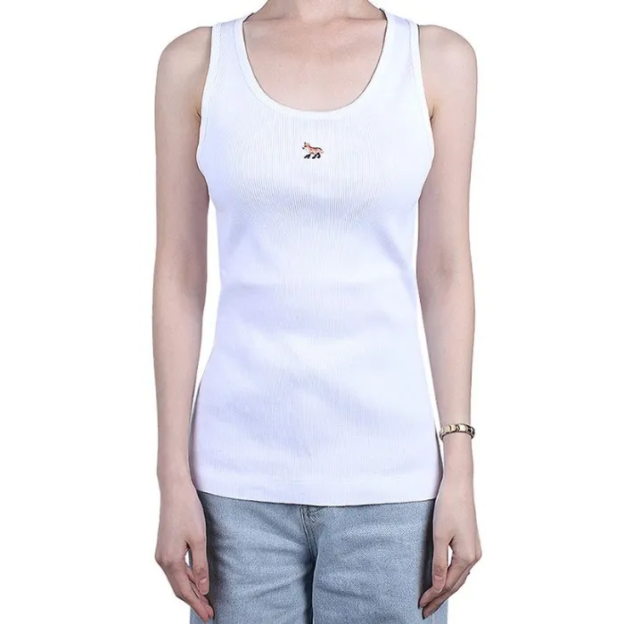 MAISON KITSUNE  |Cotton Logo Tanks & Camisoles