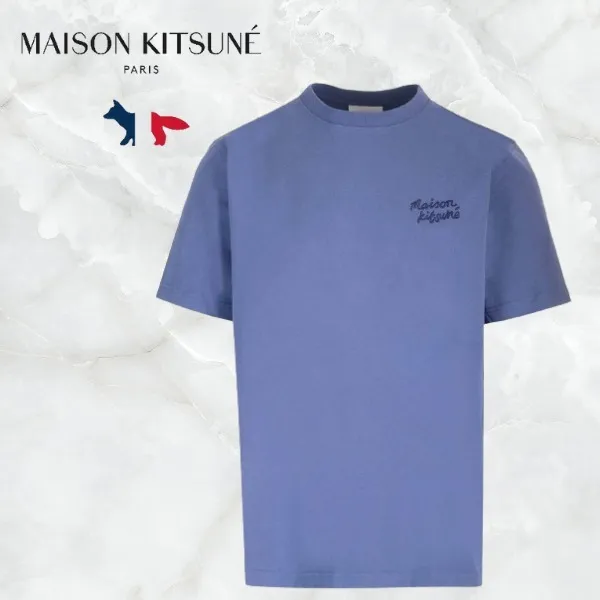 MAISON KITSUNE  |Crew Neck Cotton Short Sleeves Logo Designers