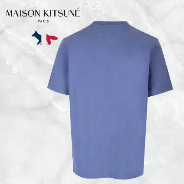 MAISON KITSUNE  |Crew Neck Cotton Short Sleeves Logo Designers