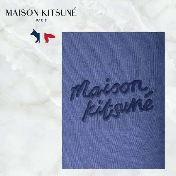 MAISON KITSUNE  |Crew Neck Cotton Short Sleeves Logo Designers