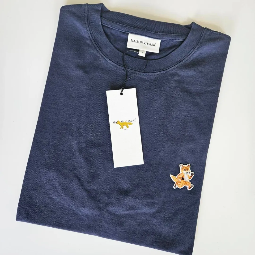 MAISON KITSUNE  |Crew Neck Street Style Plain Cotton Short Sleeves Designers