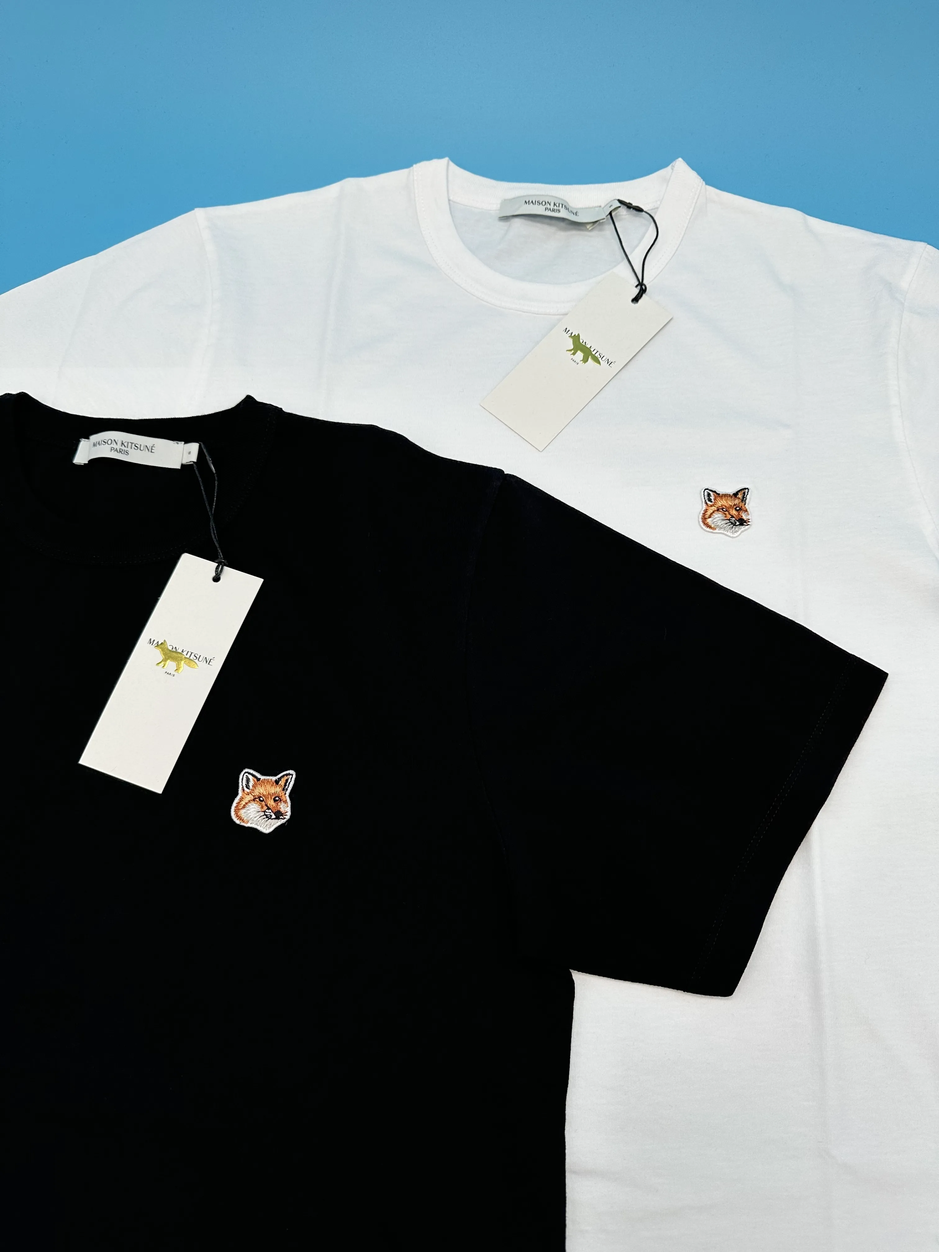 MAISON KITSUNE  |Crew Neck Unisex Street Style Plain Cotton Short Sleeves