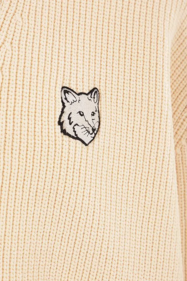 MAISON KITSUNE  |Plain Cotton Logo Designers Cardigans