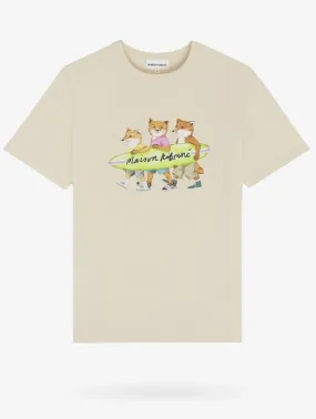 MAISON KITSUNE  |Street Style Logo Designers T-Shirts