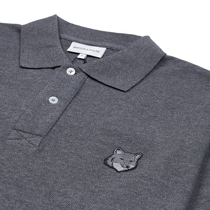 MAISON KITSUNE  |Street Style Short Sleeves Logo Designers Polos