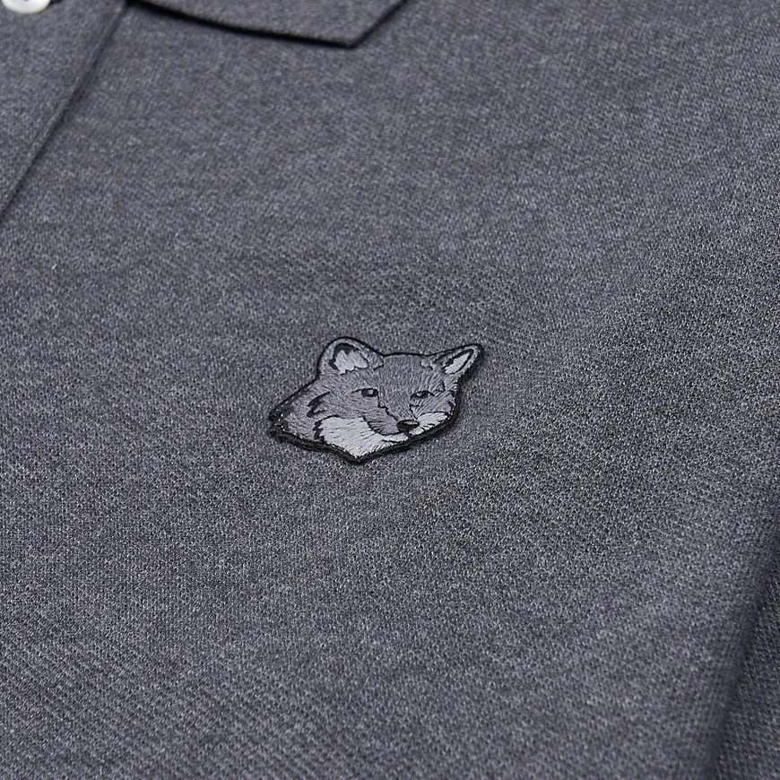 MAISON KITSUNE  |Street Style Short Sleeves Logo Designers Polos