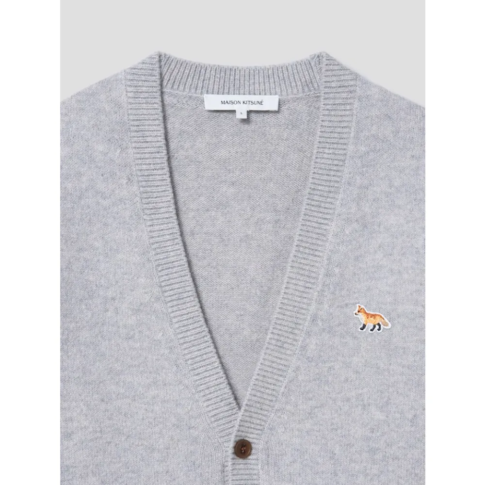 MAISON KITSUNE  |Unisex Plain Other Animal Patterns Logo Designers Cardigans