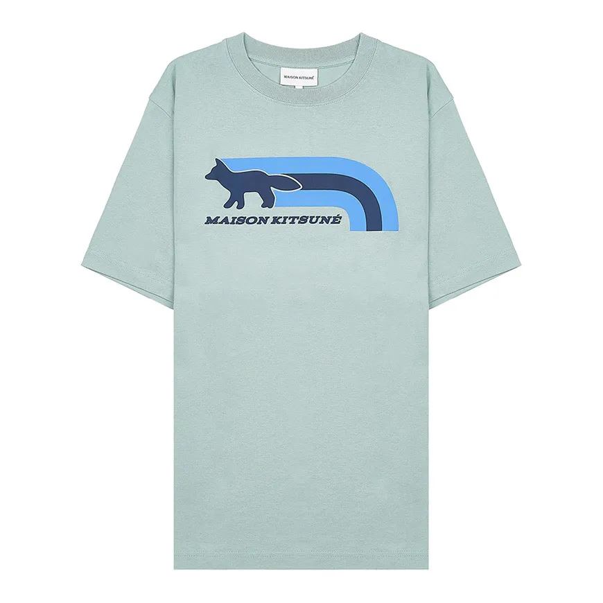 MAISON KITSUNE  |Unisex Street Style Cotton Short Sleeves Logo Designers