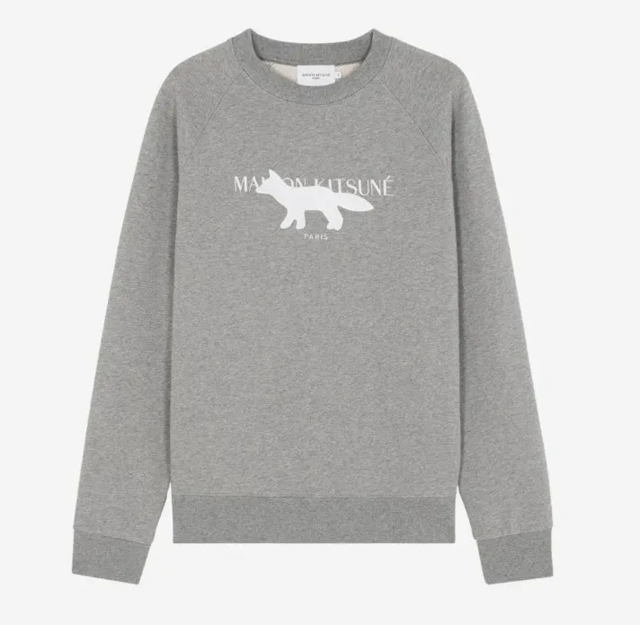 MAISON KITSUNE  |Unisex Street Style Logo Designers Sweatshirts