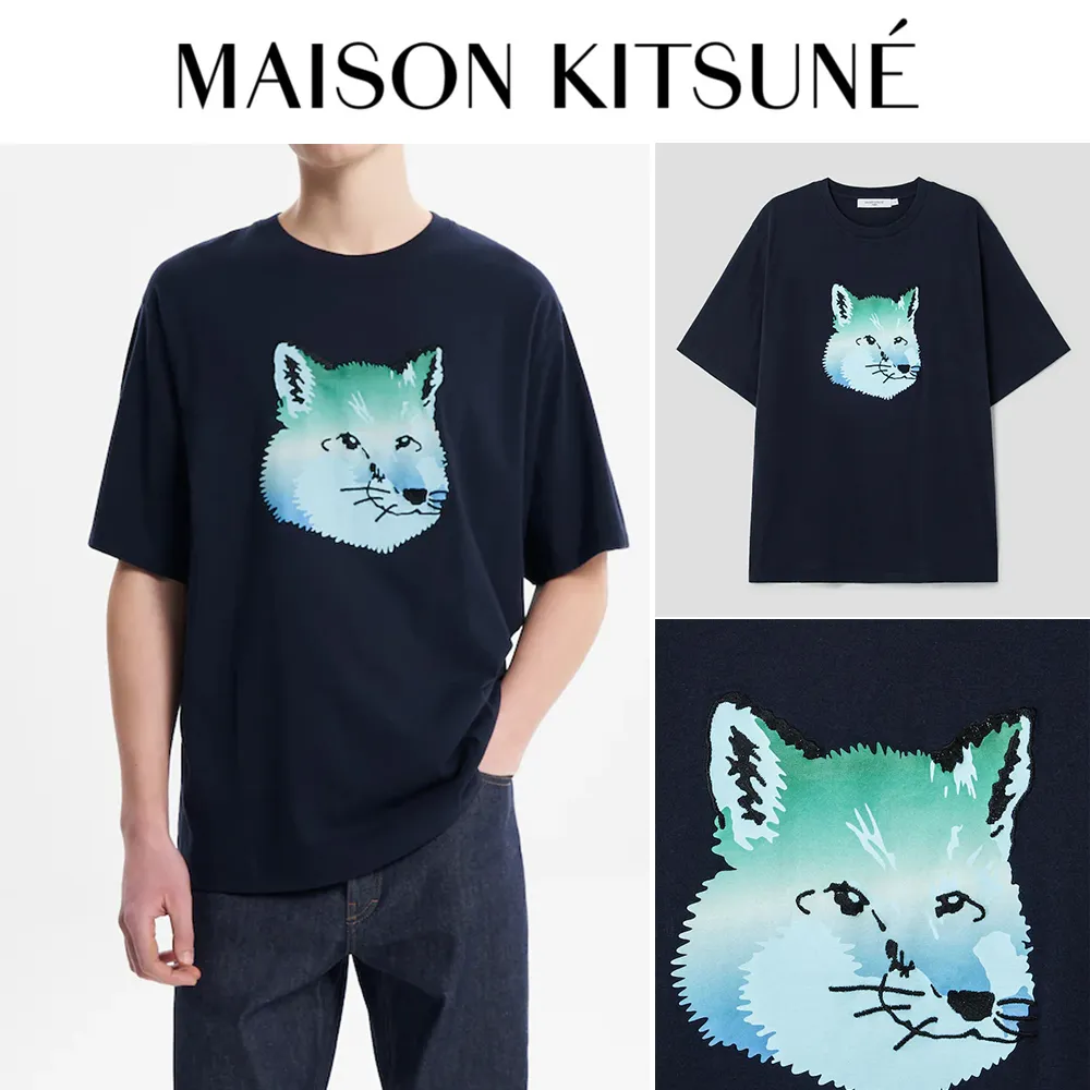 MAISON KITSUNE  |Unisex Street Style Plain Other Animal Patterns Logo