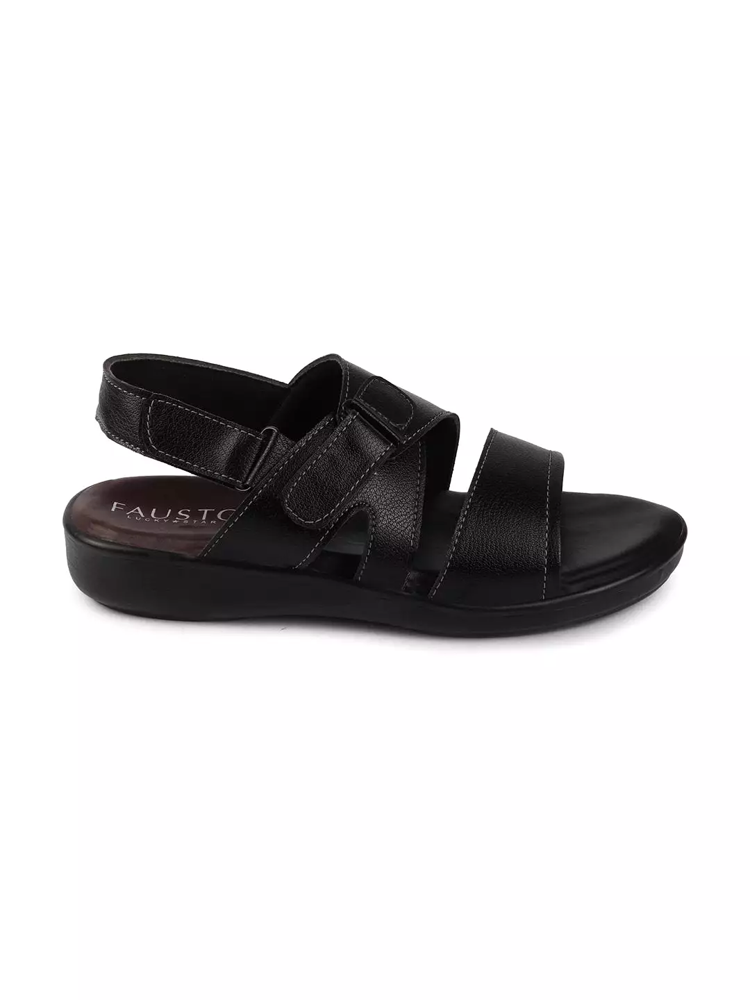 Men Black Dress Sandals