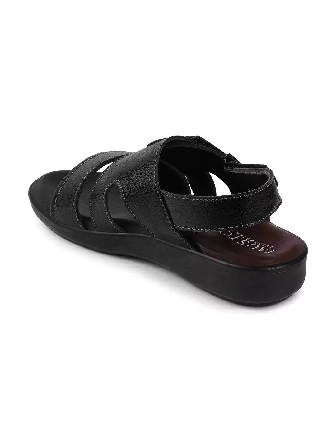 Men Black Dress Sandals