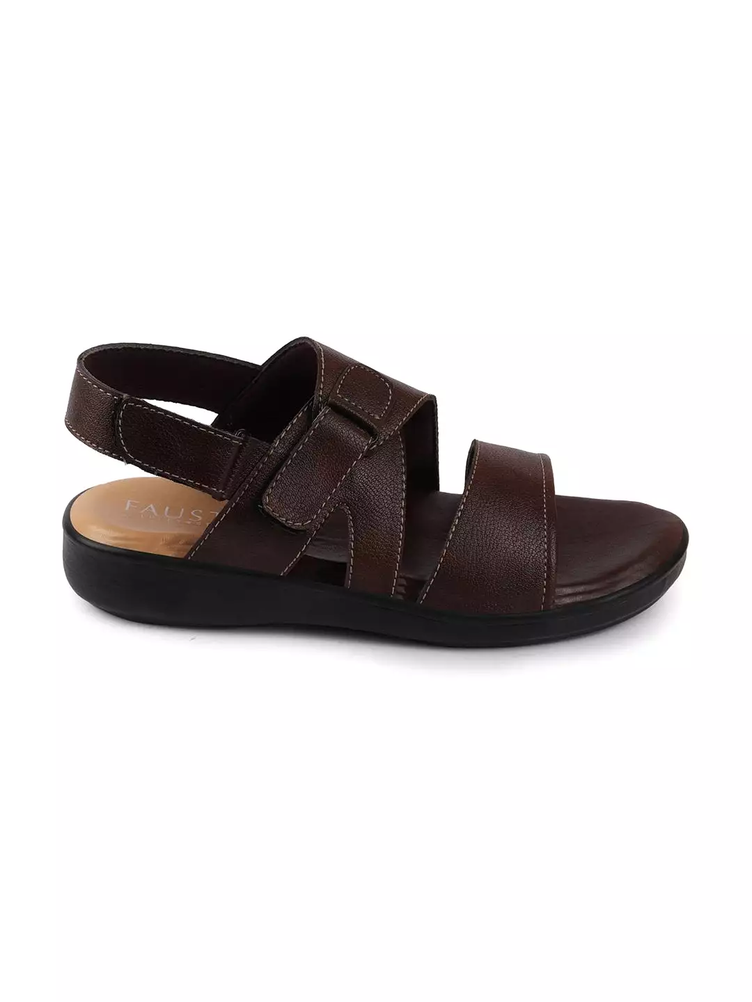 Men Brown Dress Sandals