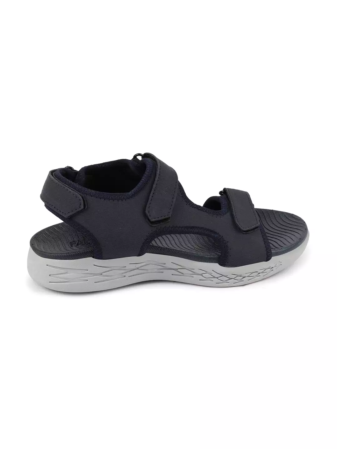 Men Navy Blue Outdoor Sports Adjustable Phylon Sole Flexi Sandals & Floaters