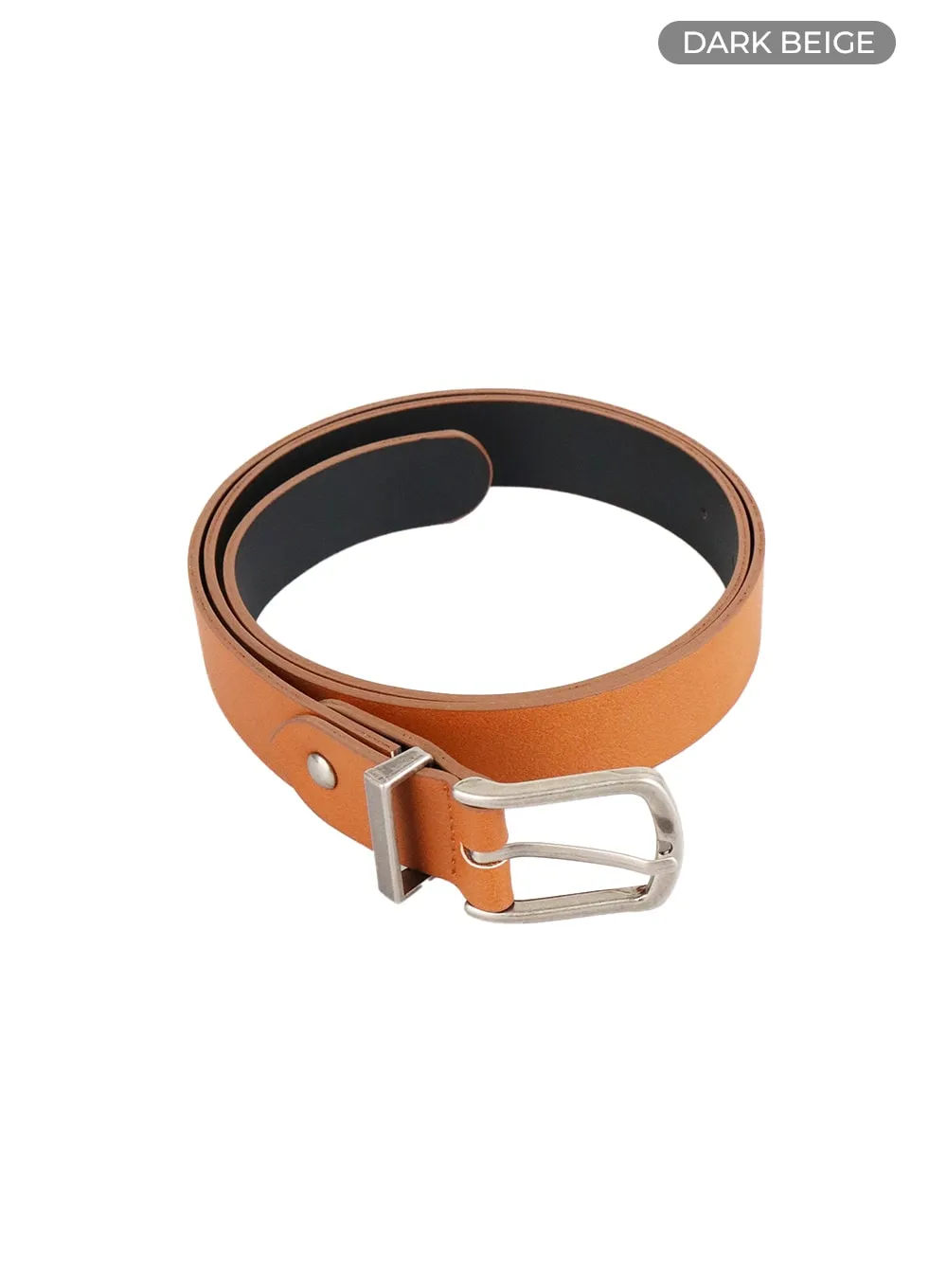 Men's Basic Faux Leather Belt IA401