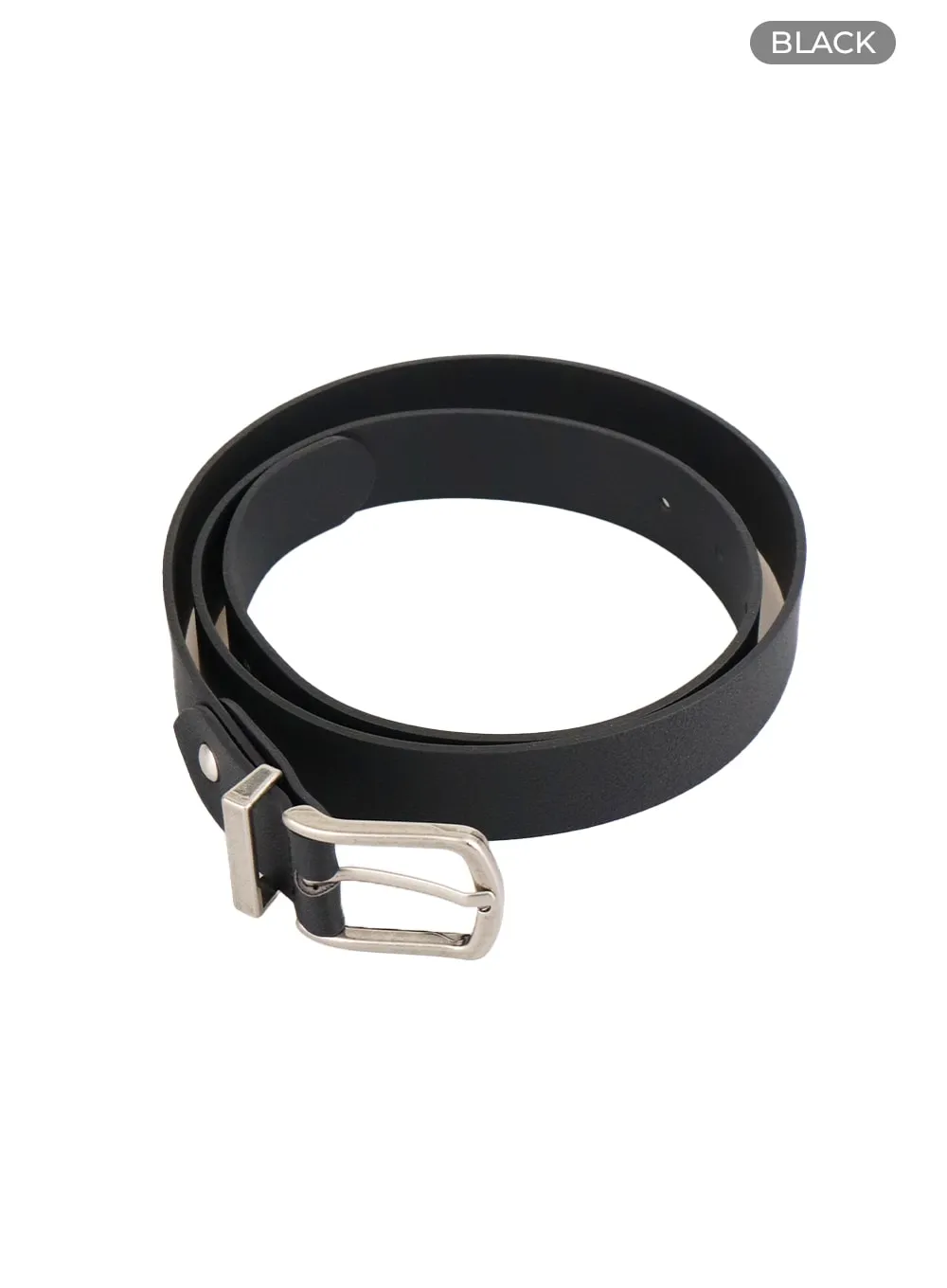 Men's Basic Faux Leather Belt IA401