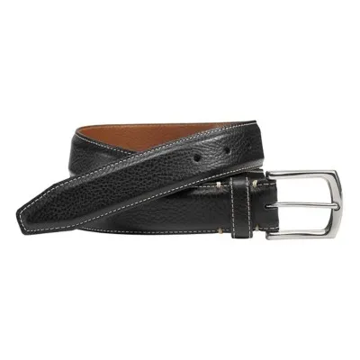 Men's Johnston & Murphy Topstitched Leather Belt