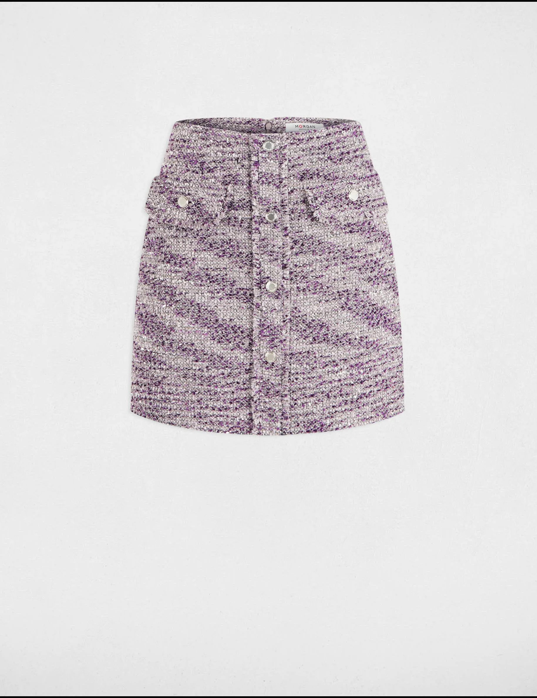 Mini tweed skirt multicolor women