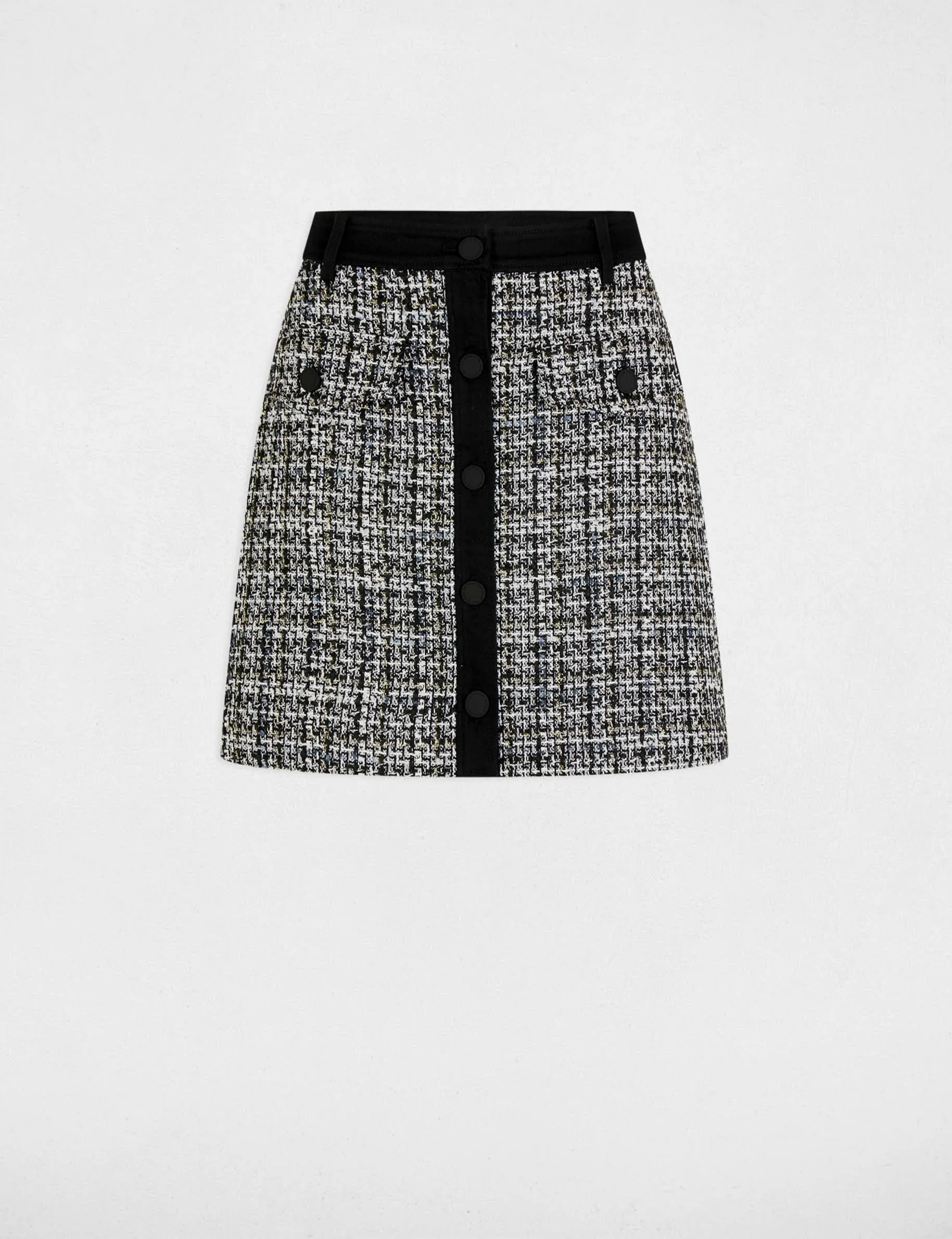 Mini tweed skirt multicolored women