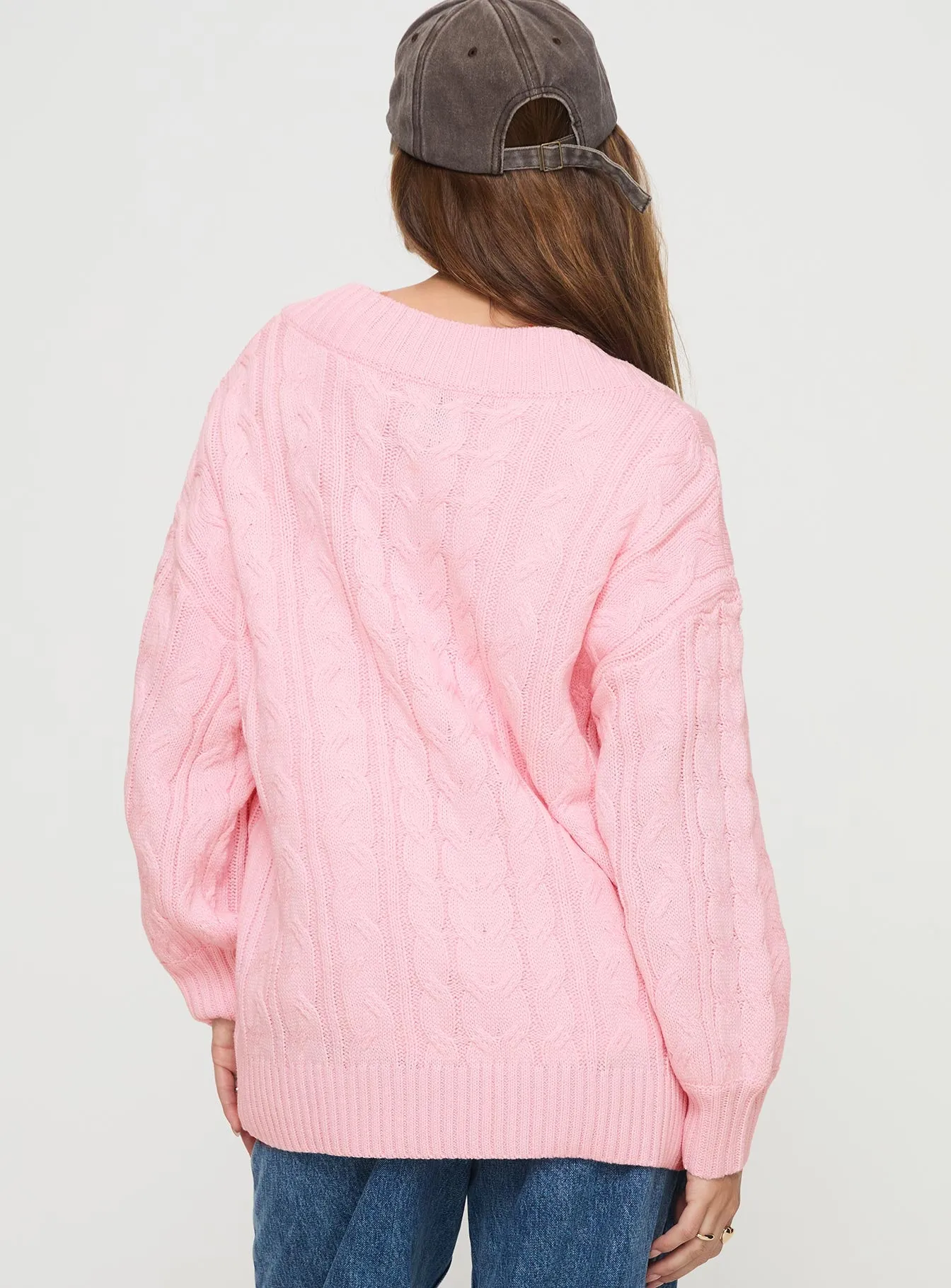 Moldova Knit Sweater Pink