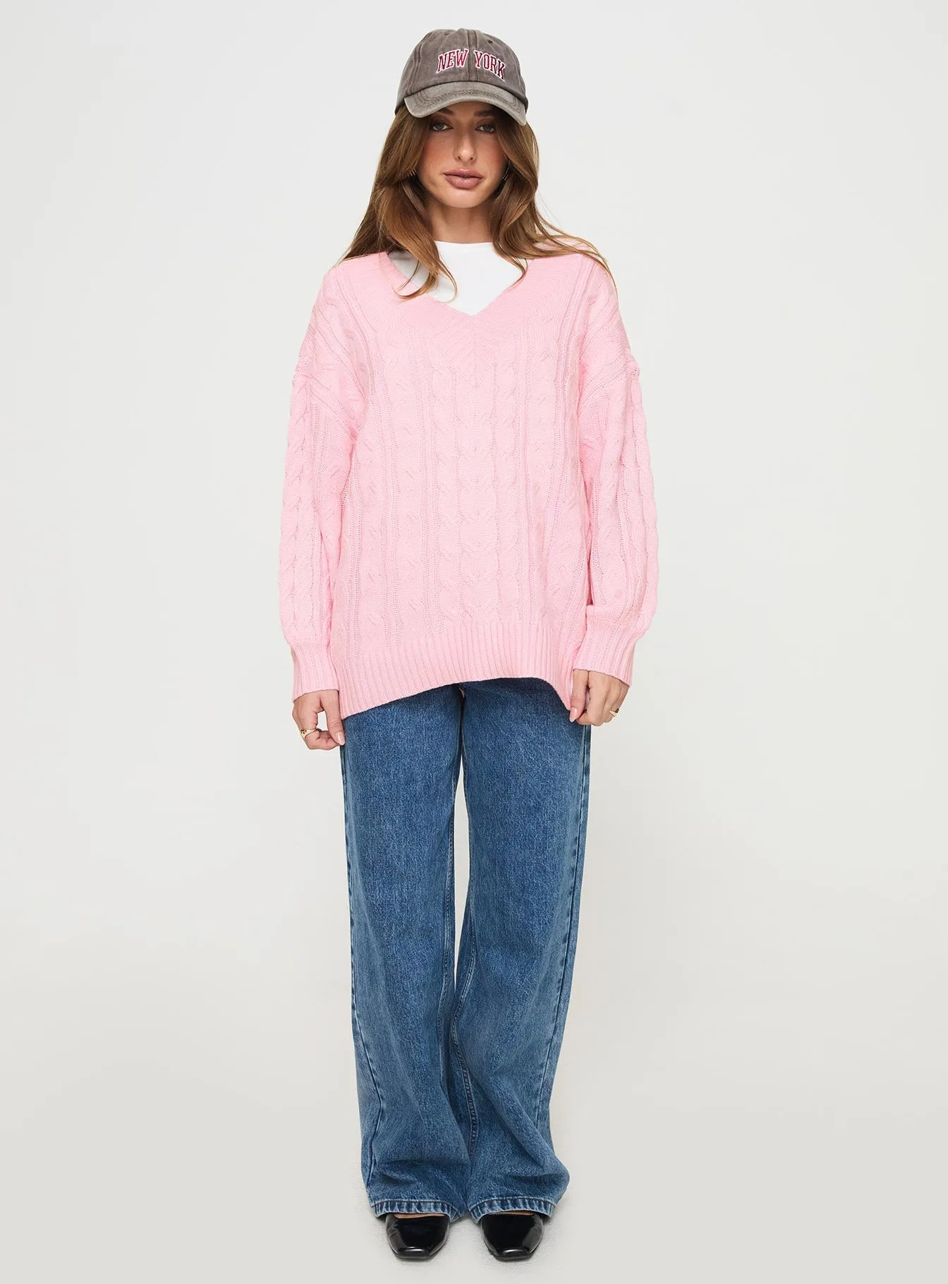 Moldova Knit Sweater Pink