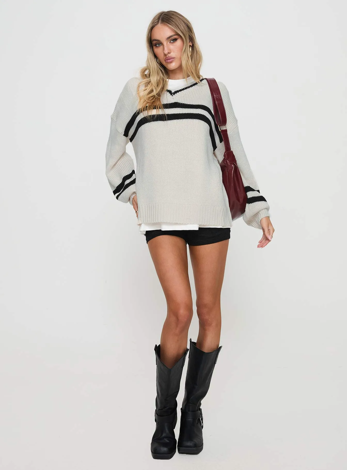 Mystique Knit Sweater Cream