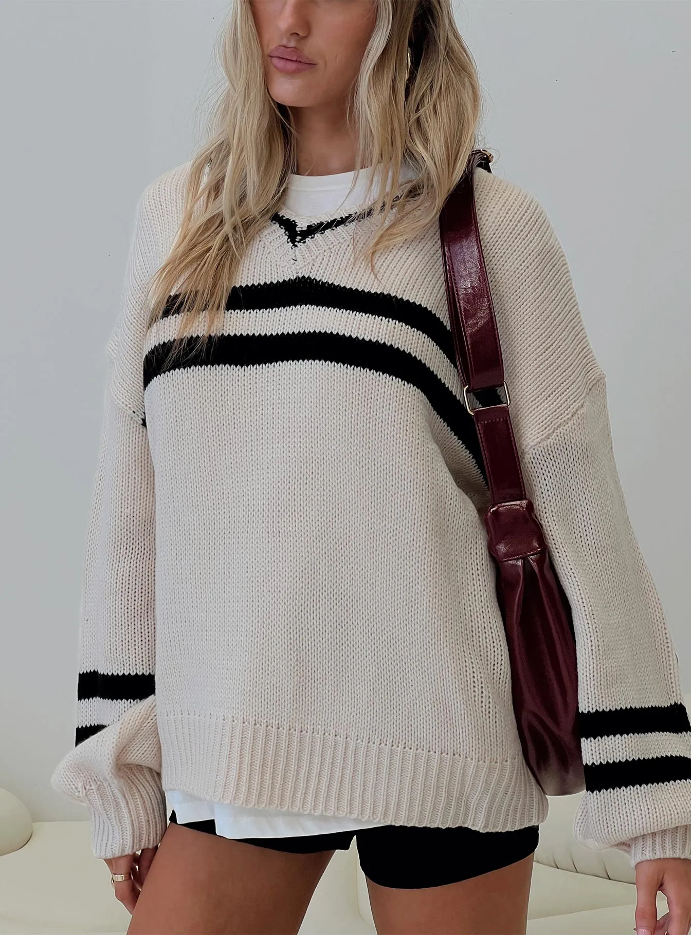 Mystique Knit Sweater Cream