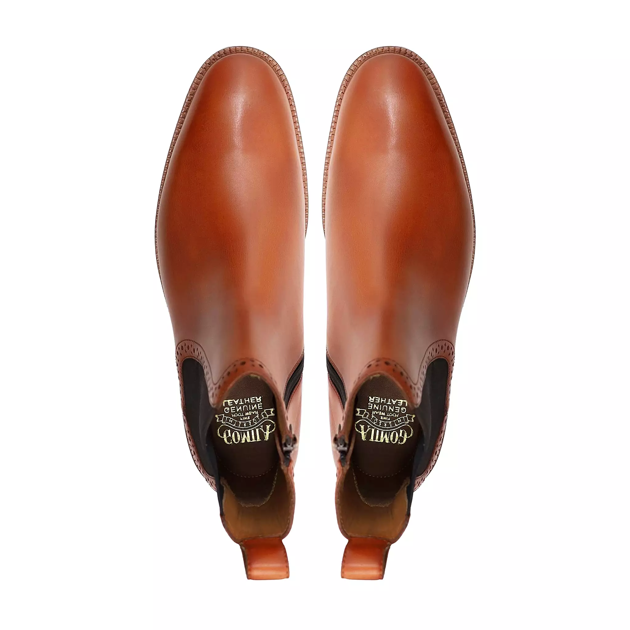 Namey - Men's Tan Calf Leather Chelsea Boot