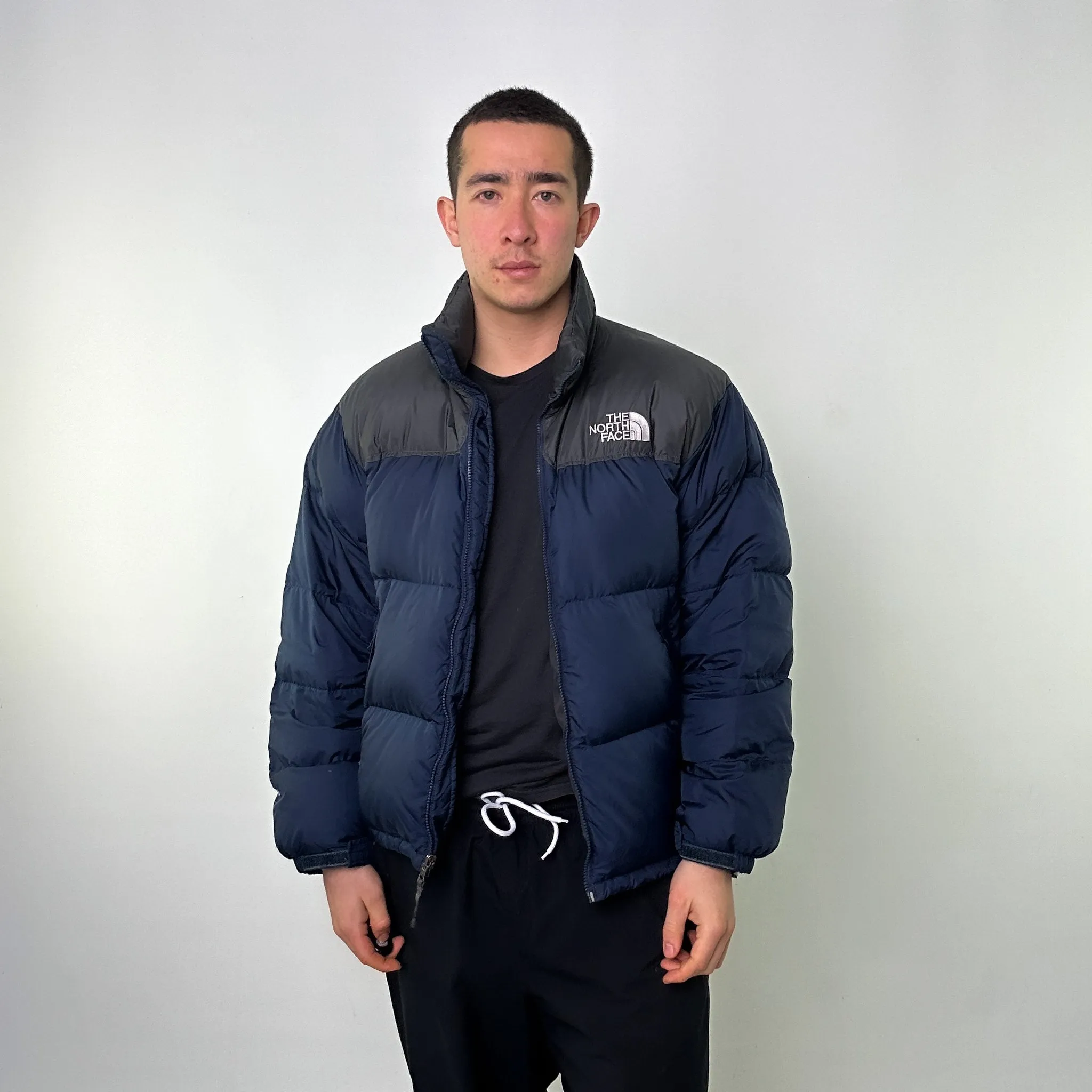 Navy Blue 90s The North Face 700 Series Nuptse Puffer Jacket Coat (L)