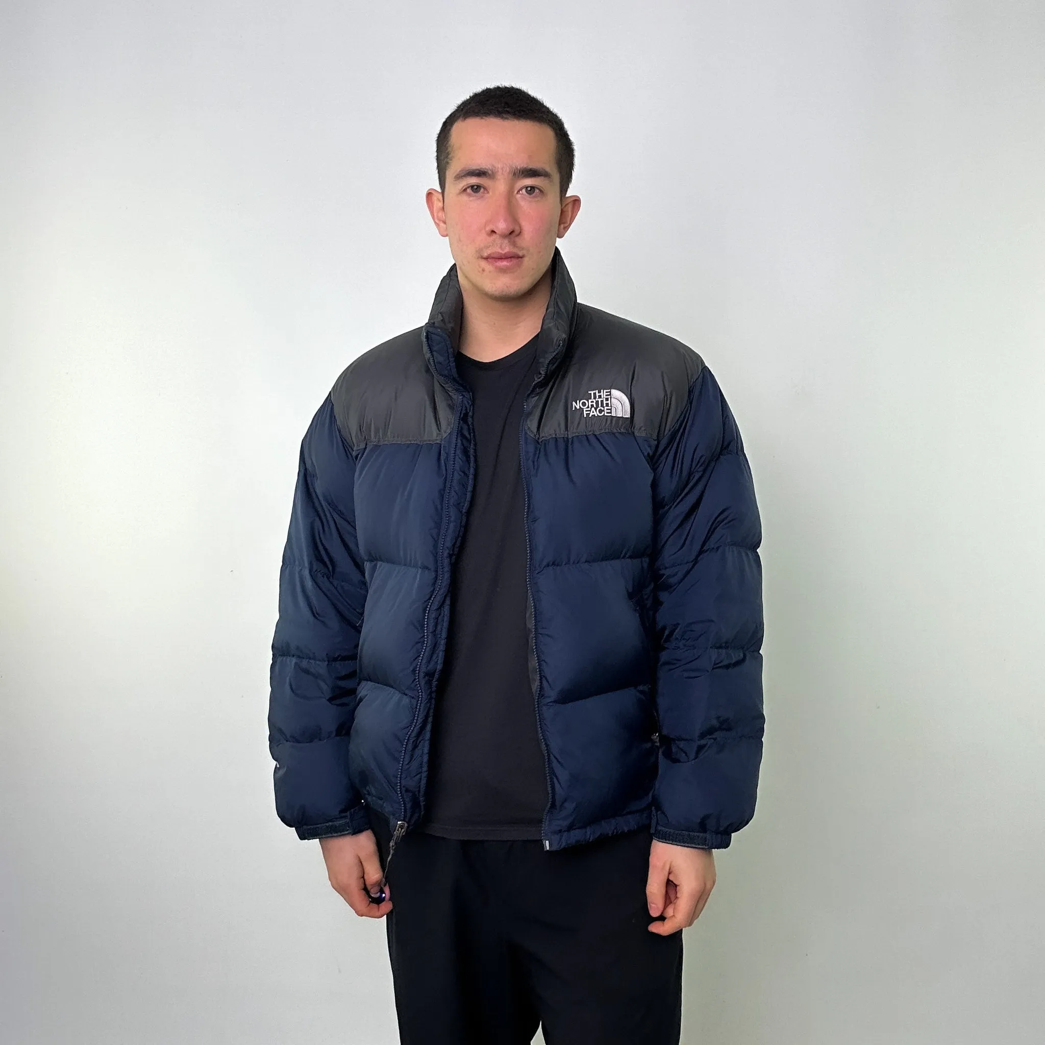 Navy Blue 90s The North Face 700 Series Nuptse Puffer Jacket Coat (L)