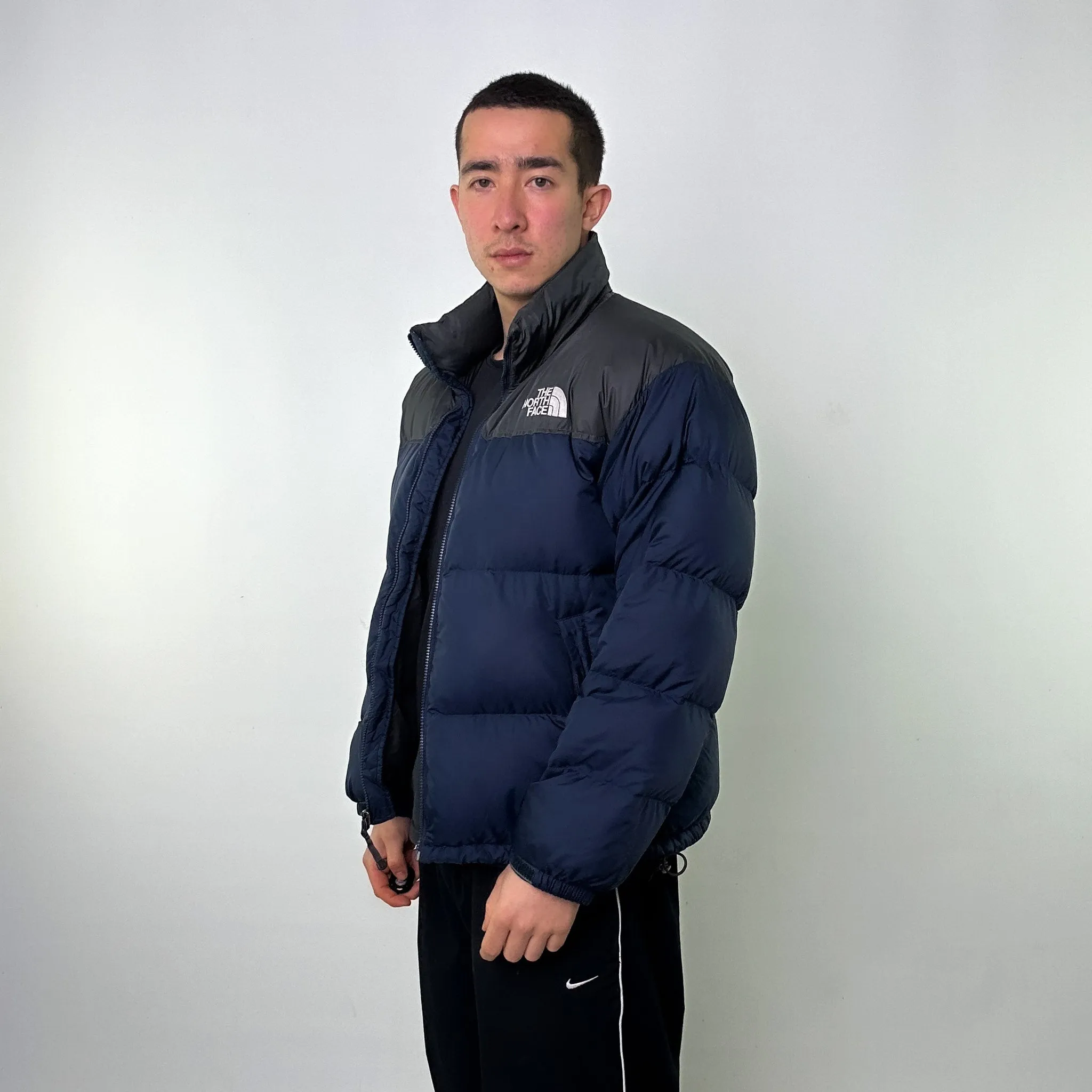 Navy Blue 90s The North Face 700 Series Nuptse Puffer Jacket Coat (L)