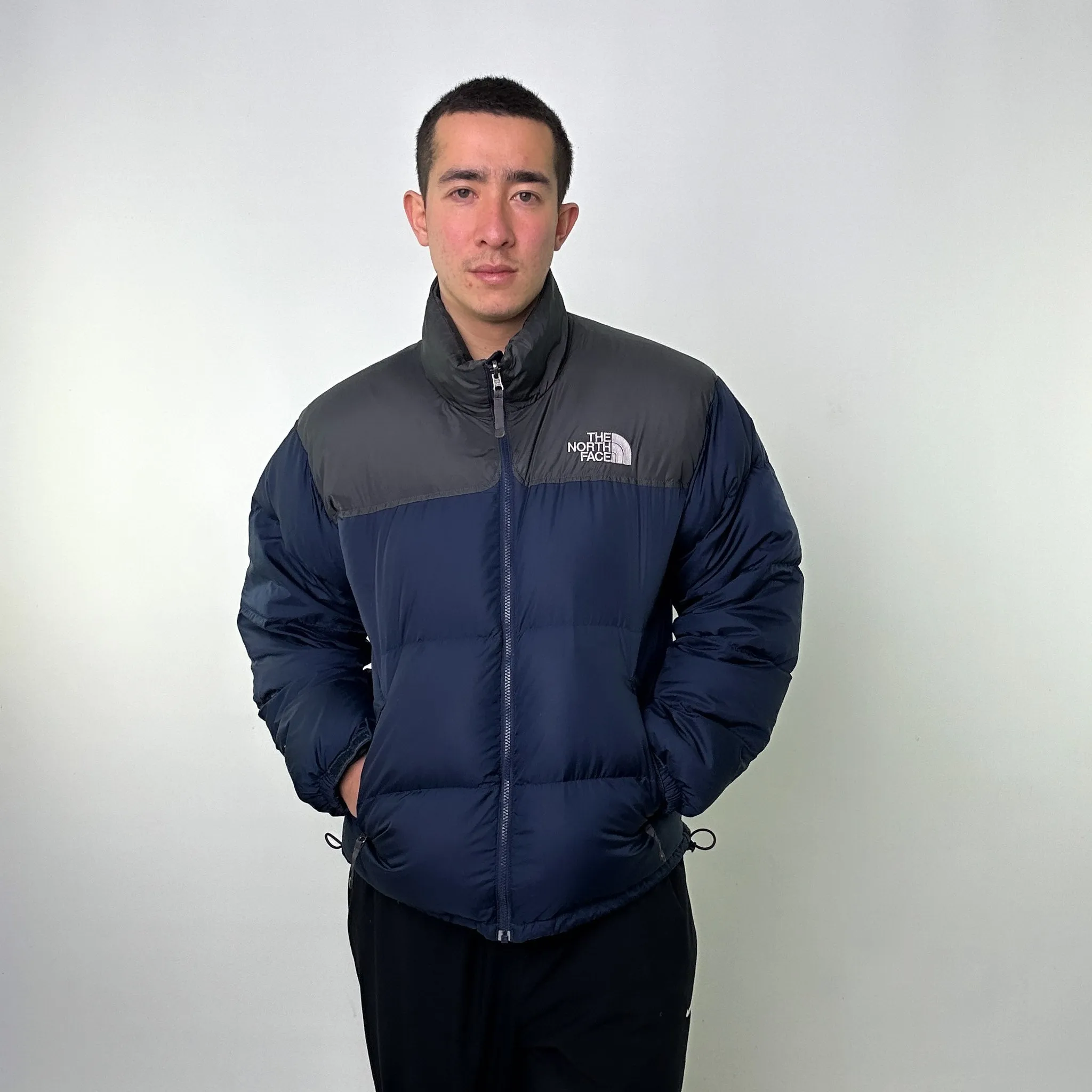 Navy Blue 90s The North Face 700 Series Nuptse Puffer Jacket Coat (L)