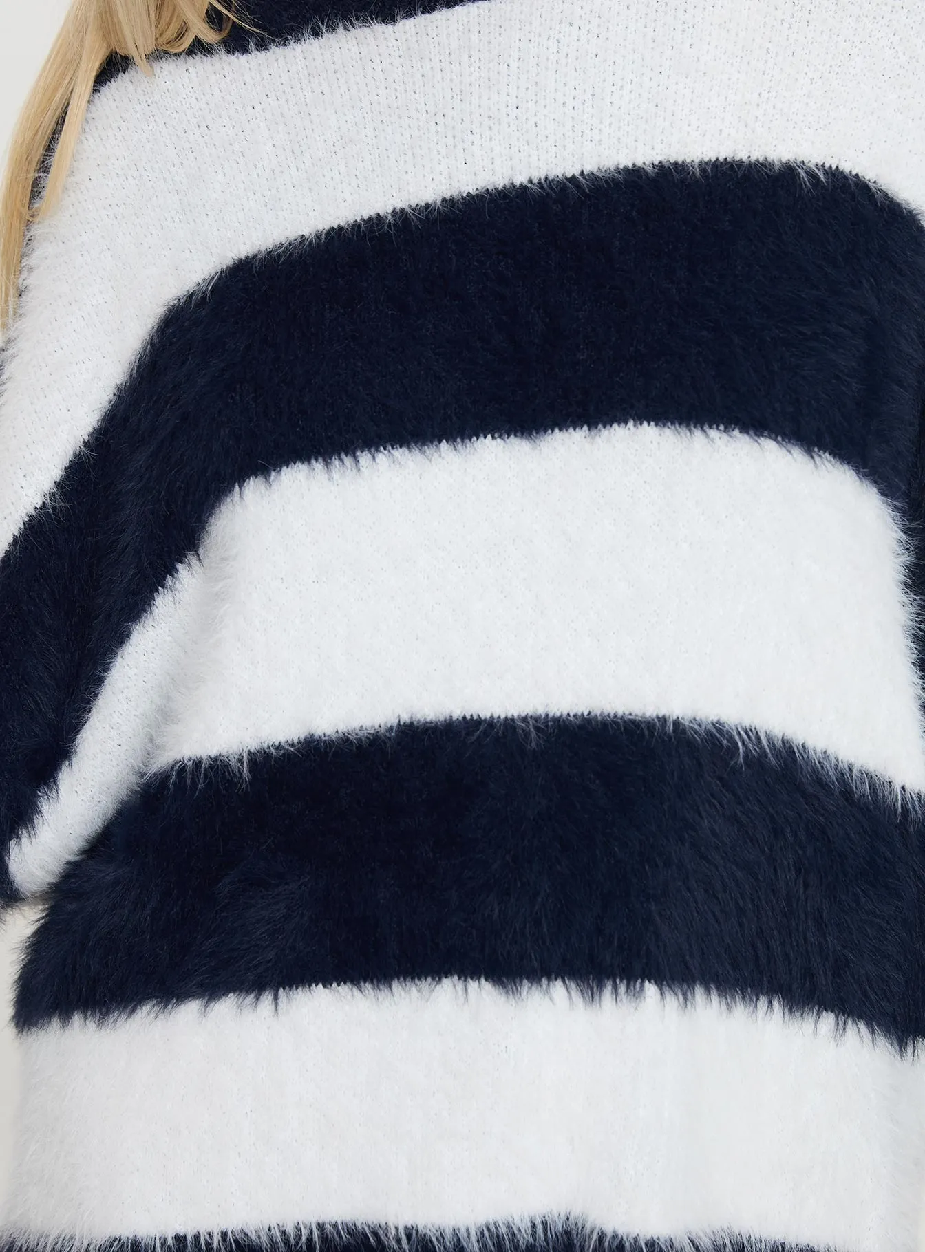 Nerina Knit Sweater Blue / White Stripe