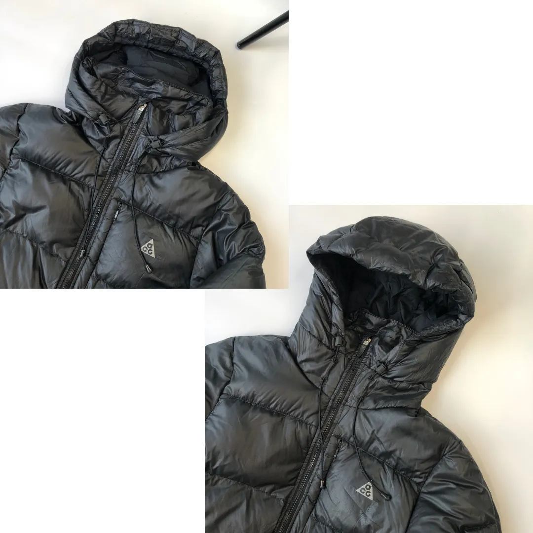 Nike ACG Vintage Black Down Puffer Jacket Medium