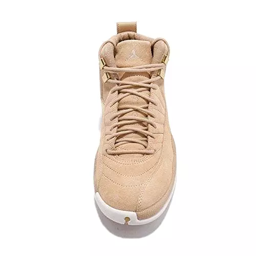 Nike Air Jordan 12 Retro Women's Shoes Vachetta Nike Gold Sneakers