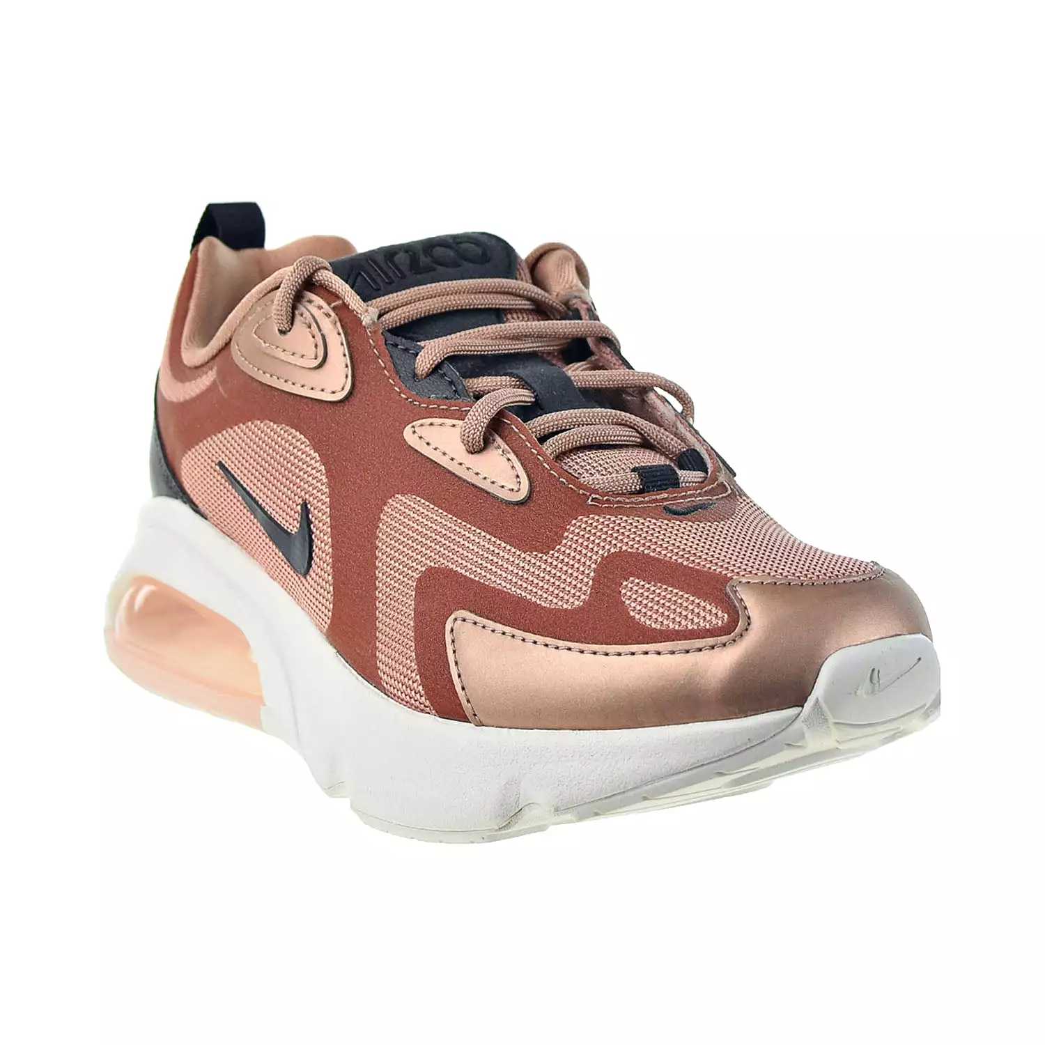 Nike Air Max 200 Holiday Sparkle Women's Shoes Metallic Red-Bronze