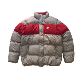 Nike Vintage Reversible Grey/Red Down Puffer Jacket XL