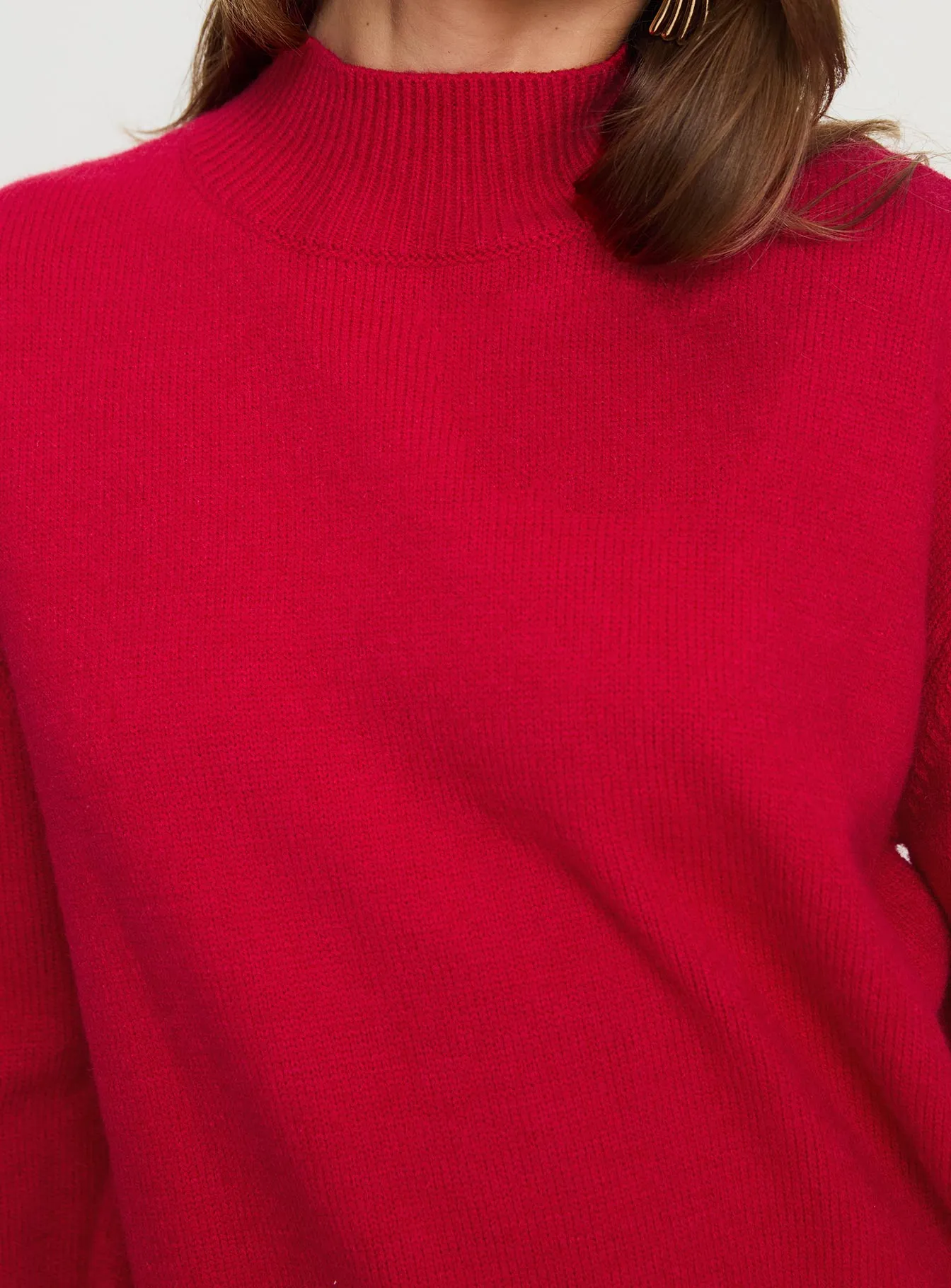 Oberan Knit Sweater Red