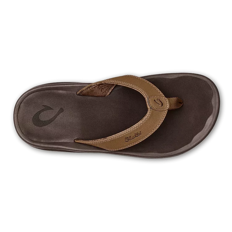 Olukai Men's Ohana - Tan/Dark Java