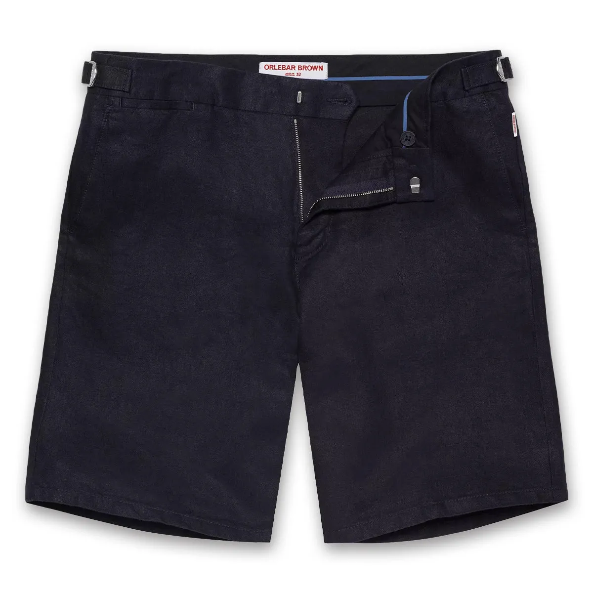 Orlebar Brown - Norwich Linen Shorts in Navy