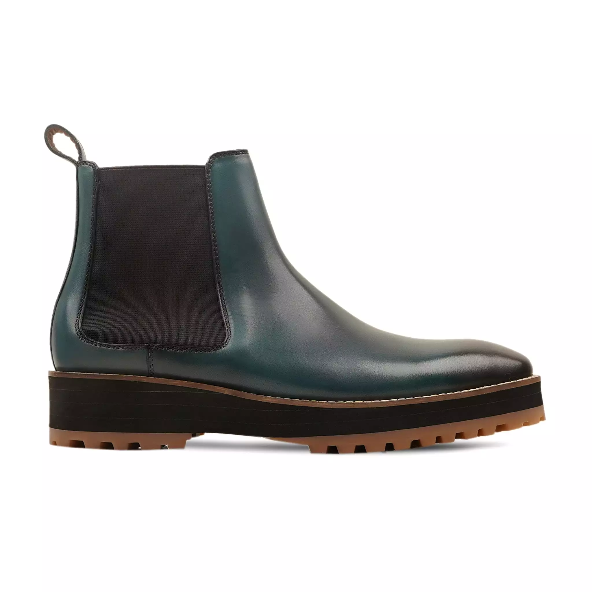 Ostend - Men's Turquoise Patina Calf Leather Chelsea Boot