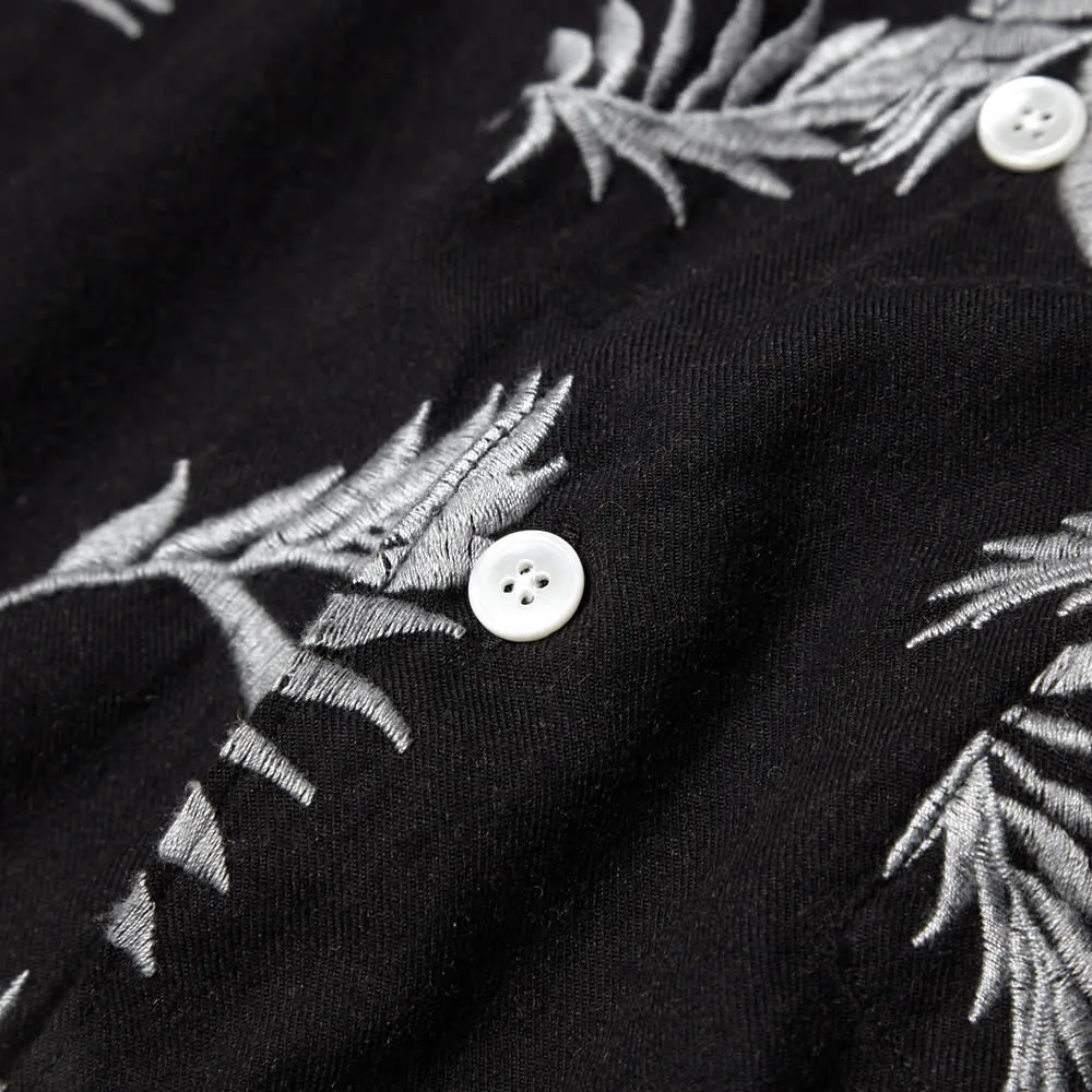 Our Legacy First ShirtBlack Embroidery Plants