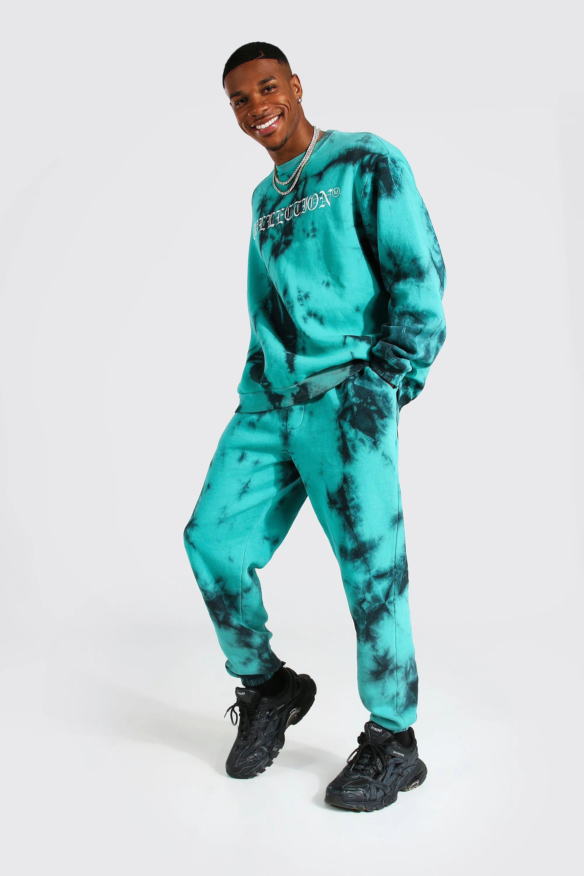 Oversized Dragon Tie Dye Sweater Tracksuit